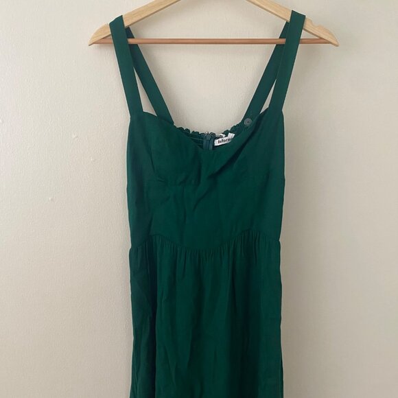 NWT Reformation Celestia Midi Dress Emerald Green Christmas Holidays - Picture 2 of 9